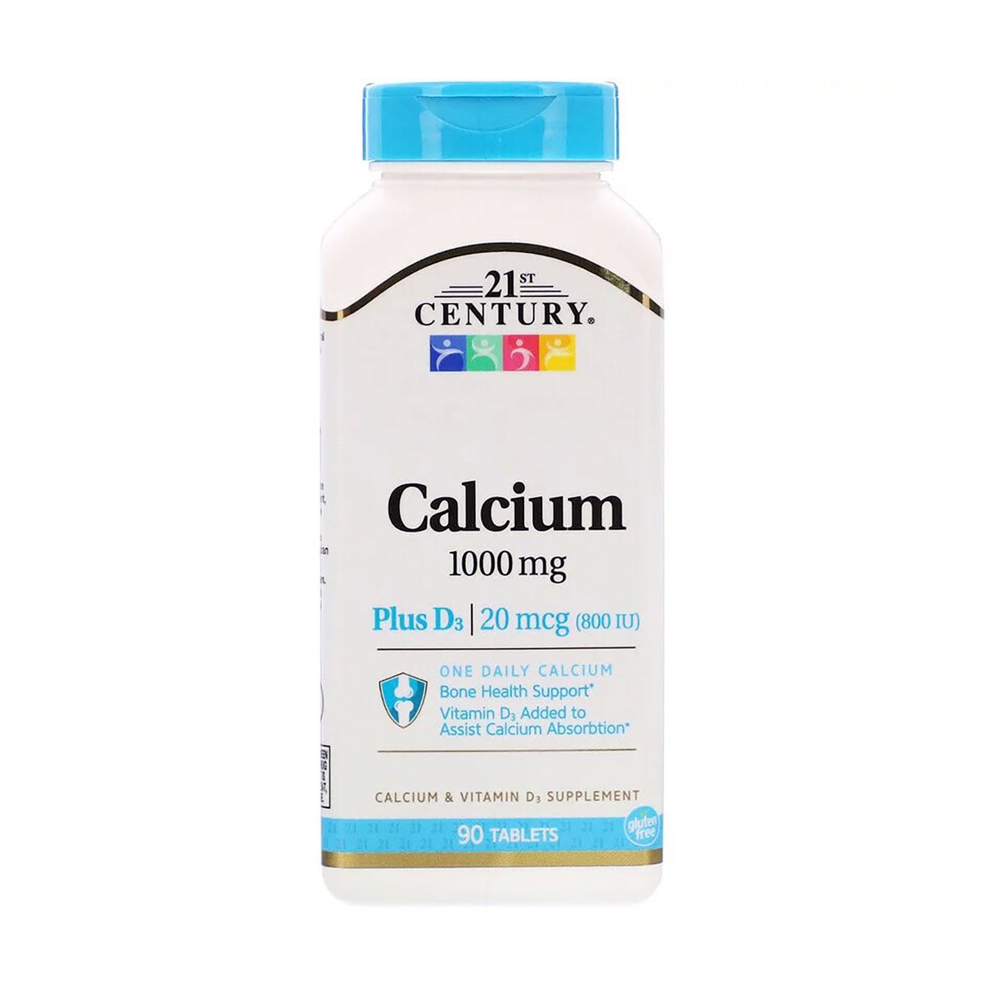 Кальцій та Д3 21st Century Calcium Plus D3 1000 мг, 90 таблеток